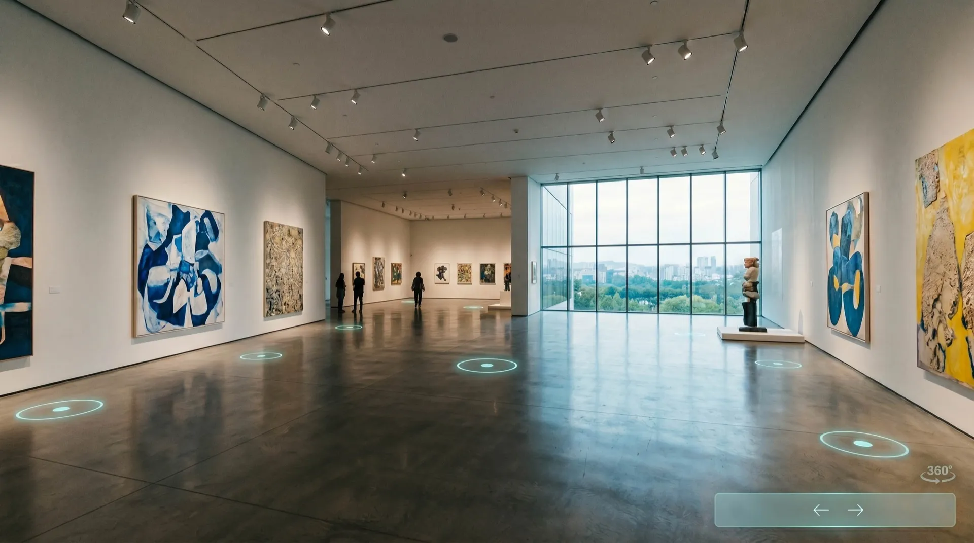 360° virtuelle Ausstellungstour in einem Museum